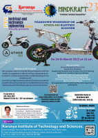 Teardown workshop on Ather450 Electric Scooter 2023 Workshop Poster
